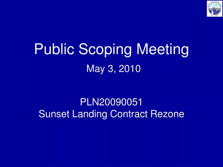 public scoping meeting may 3 2010