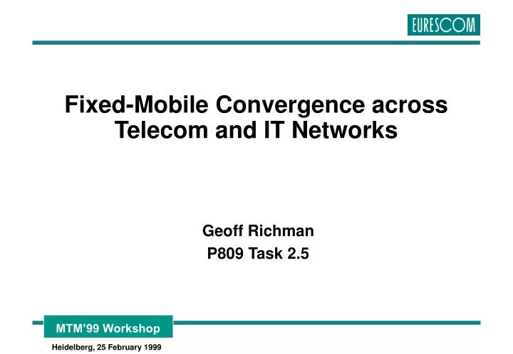 fixed mobile convergence across telecom and it networks
