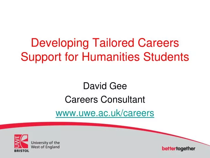 developing tailored careers support for humanities students