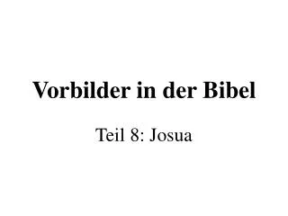 teil 8 josua