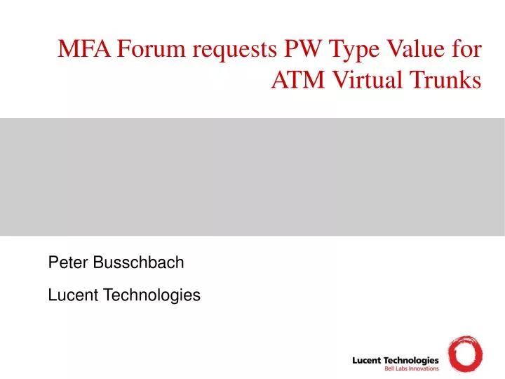 mfa forum requests pw type value for atm virtual trunks