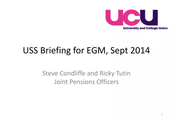 uss briefing for egm sept 2014