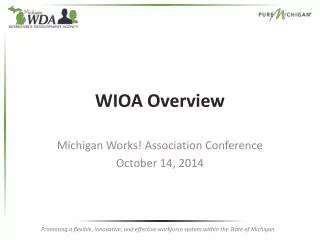 WIOA Overview