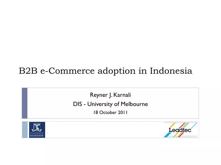 b2b e commerce adoption in indonesia