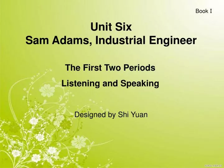 unit six sam adams industrial engineer