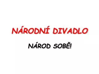 n rodn divadlo