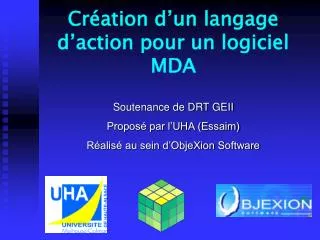 cr ation d un langage d action pour un logiciel mda