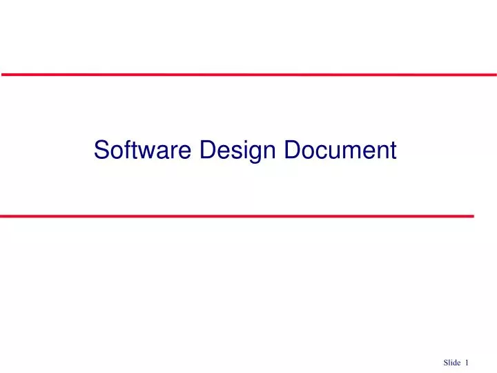 software design document