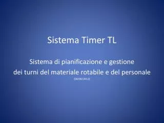 sistema timer tl