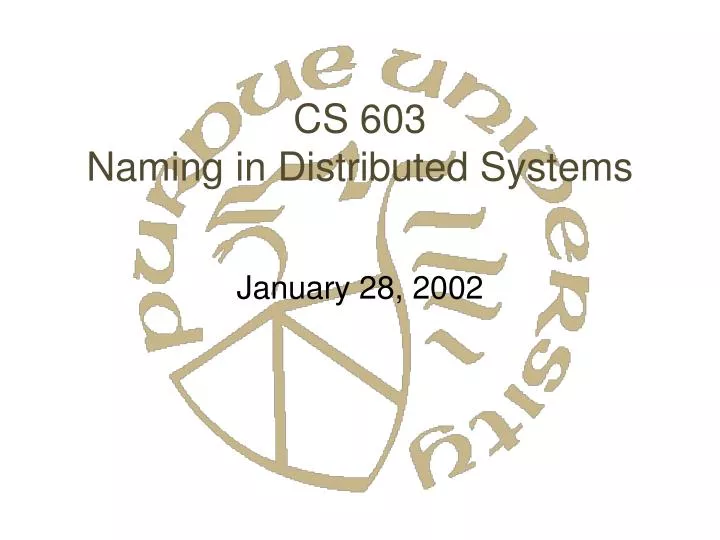 cs 603 naming in distributed systems