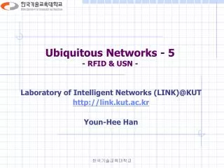 ubiquitous networks 5 rfid usn