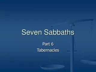 Seven Sabbaths
