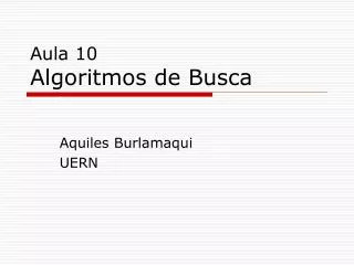 aula 10 algoritmos de busca
