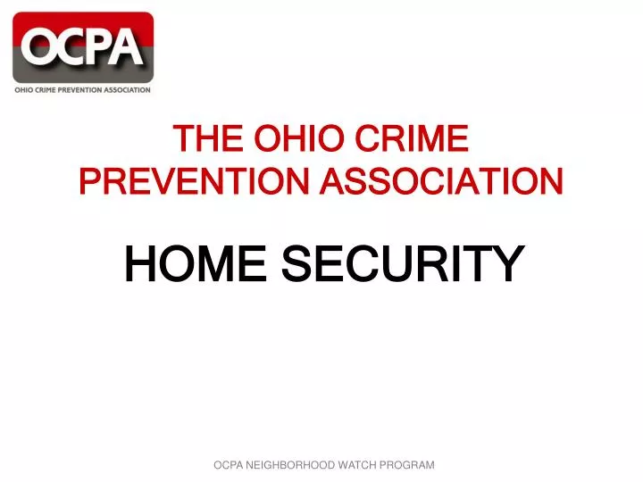 the ohio crime prevention association