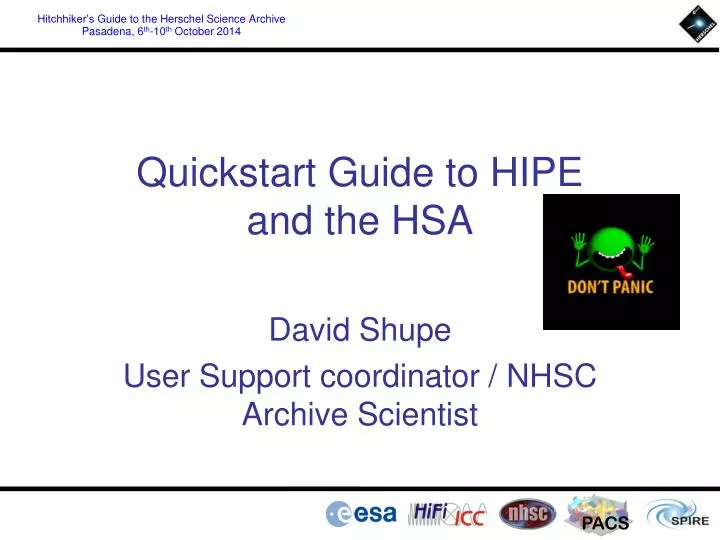 quickstart guide to hipe and the hsa