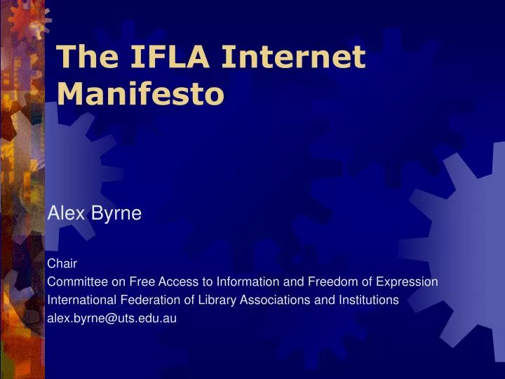 the ifla internet manifesto
