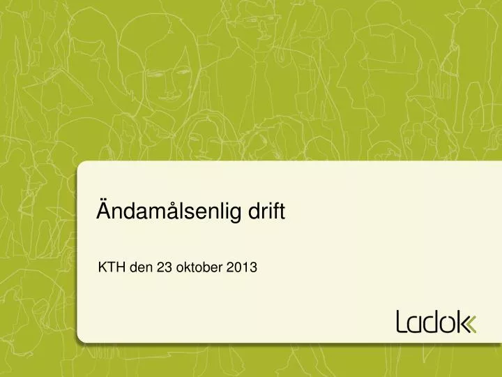 ndam lsenlig drift