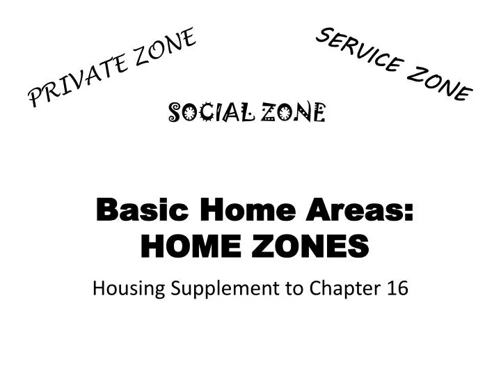 basic home areas home zones