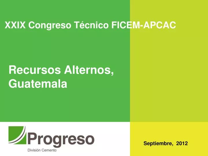 xxix congreso t cnico ficem apcac