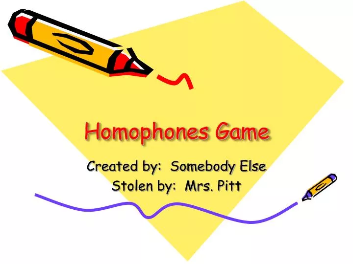 homophones game