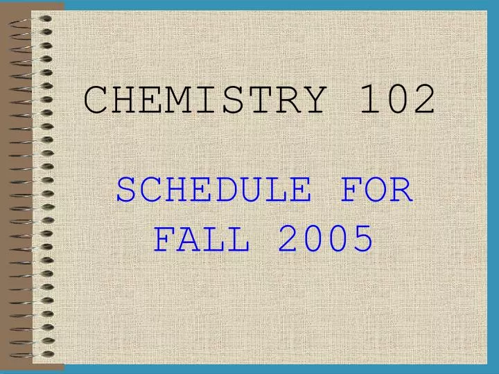 chemistry 102