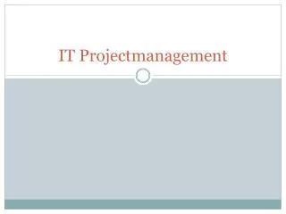it projectmanagement