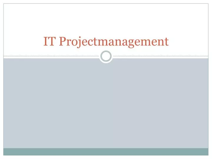 it projectmanagement