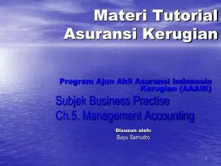 materi tutorial asuransi kerugian