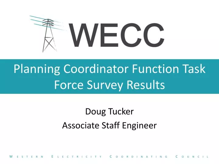 planning coordinator function task force survey r esults