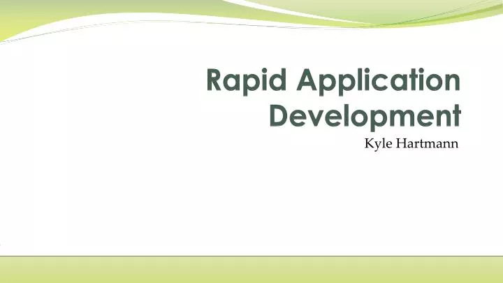 rapid application development