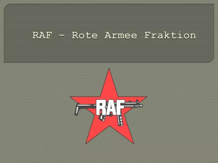 raf rote armee fraktion