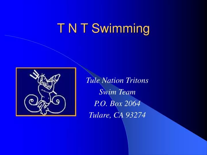 t n t swimming