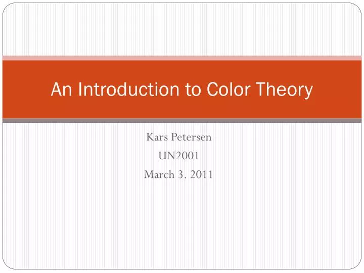 an introduction to color theory