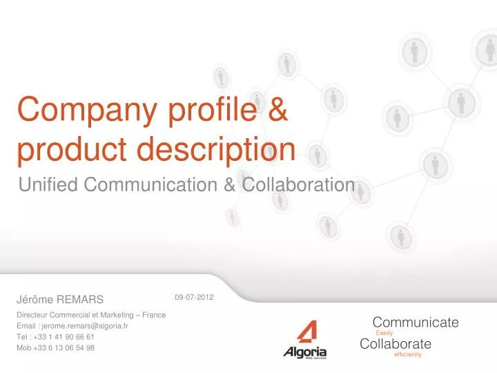 company profile product description