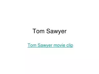 Tom Sawyer