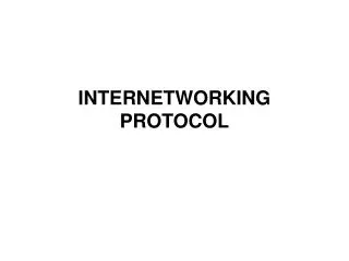 internetworking protocol