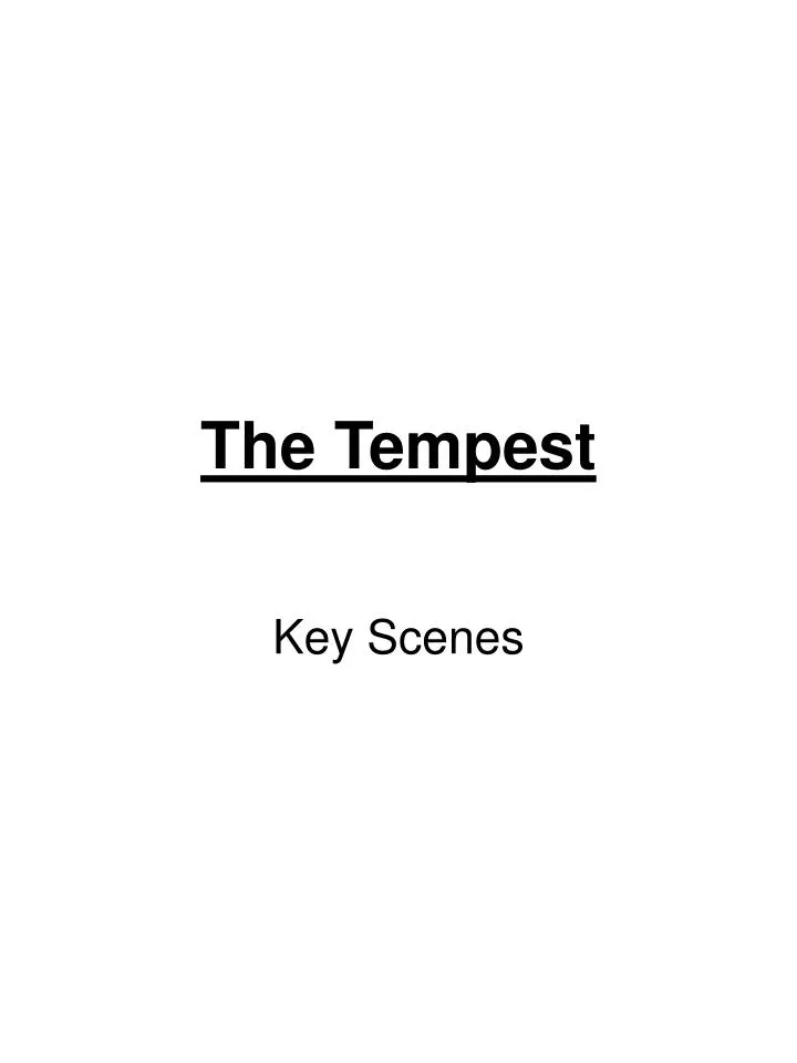 the tempest