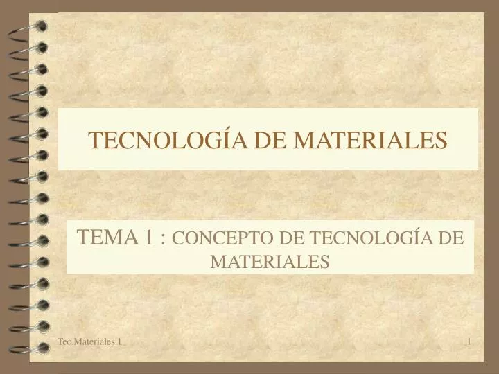 tecnolog a de materiales