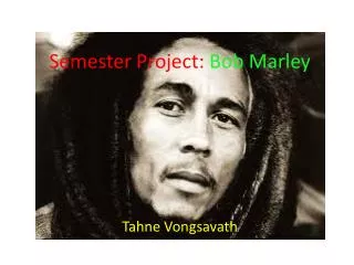 Semester Project: Bob Marley