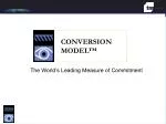 CONVERSION MODEL™ - slide 1