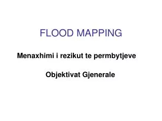 FLOOD MAPPING
