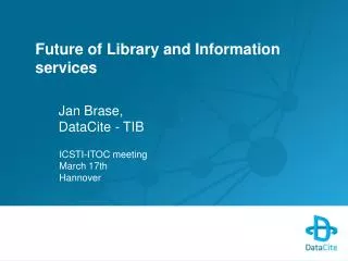 Future of Library and Information services