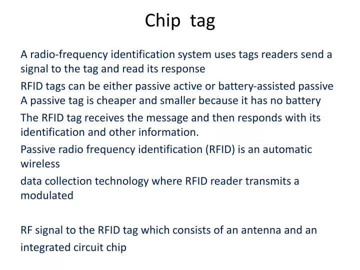 chip tag