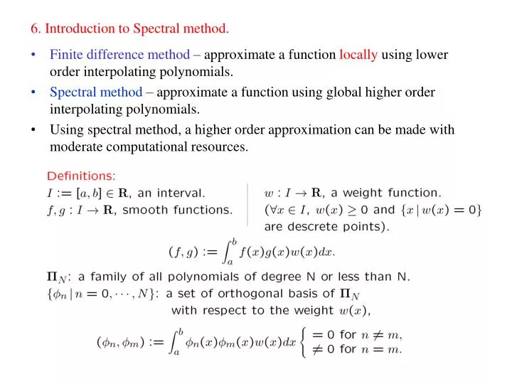6 introduction to spectral method