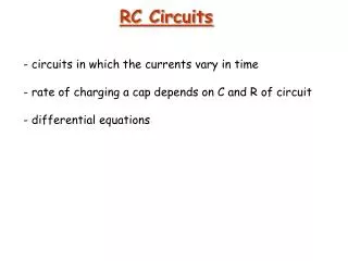 RC Circuits