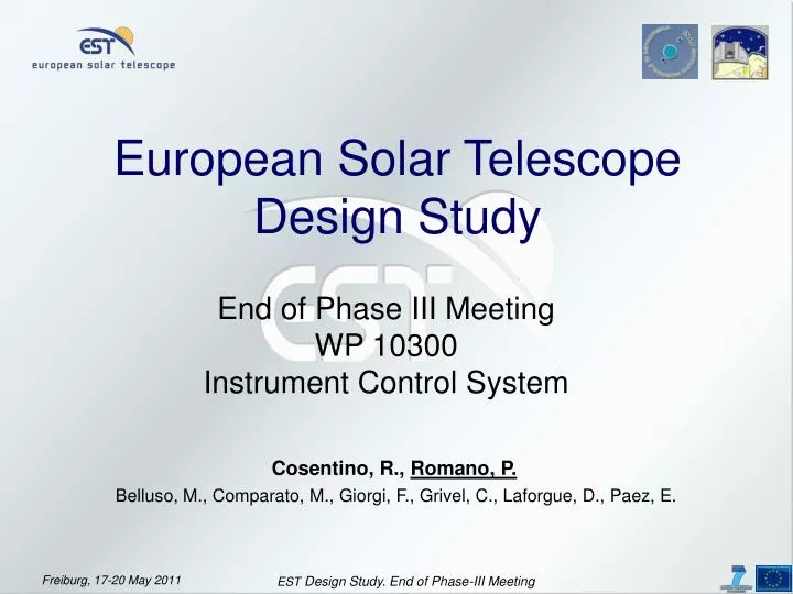 european solar telescope design study