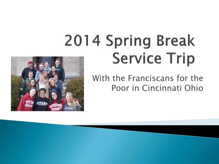 2014 spring break service trip