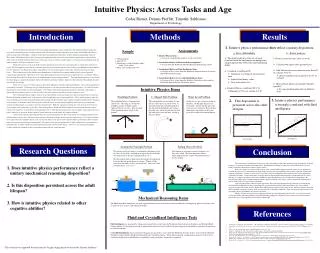 Intuitive Physics: Across Tasks and Age