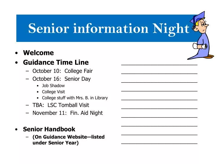 senior information night