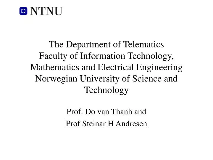 prof do van thanh and prof steinar h andresen